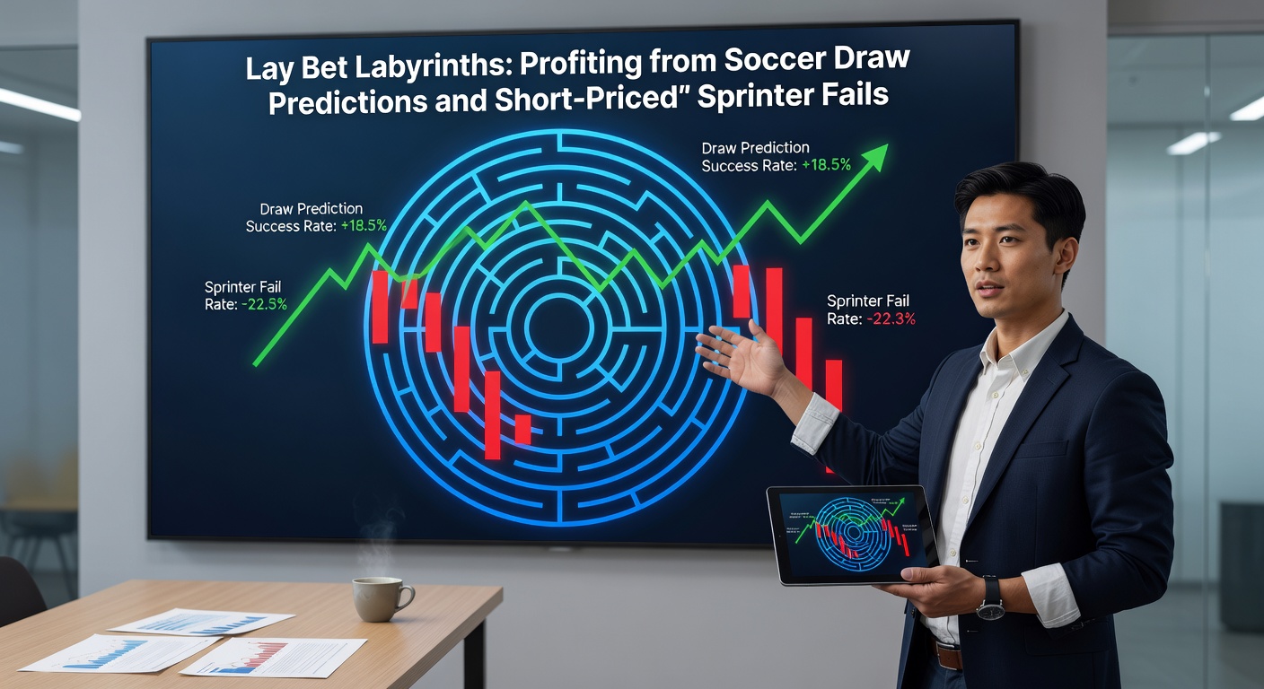 Chart depicting failure rates of short-priced sprinters in UK and Irish races, overlaid with lay bet profitability curves