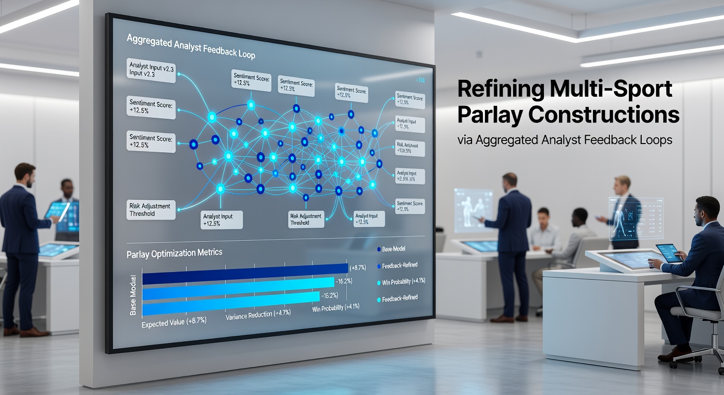 Detailed charts displaying parlay probability adjustments from aggregated analyst inputs