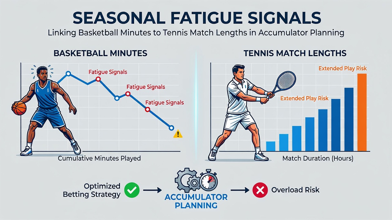 Charts displaying correlations between basketball minutes played and average tennis match lengths over seasonal periods