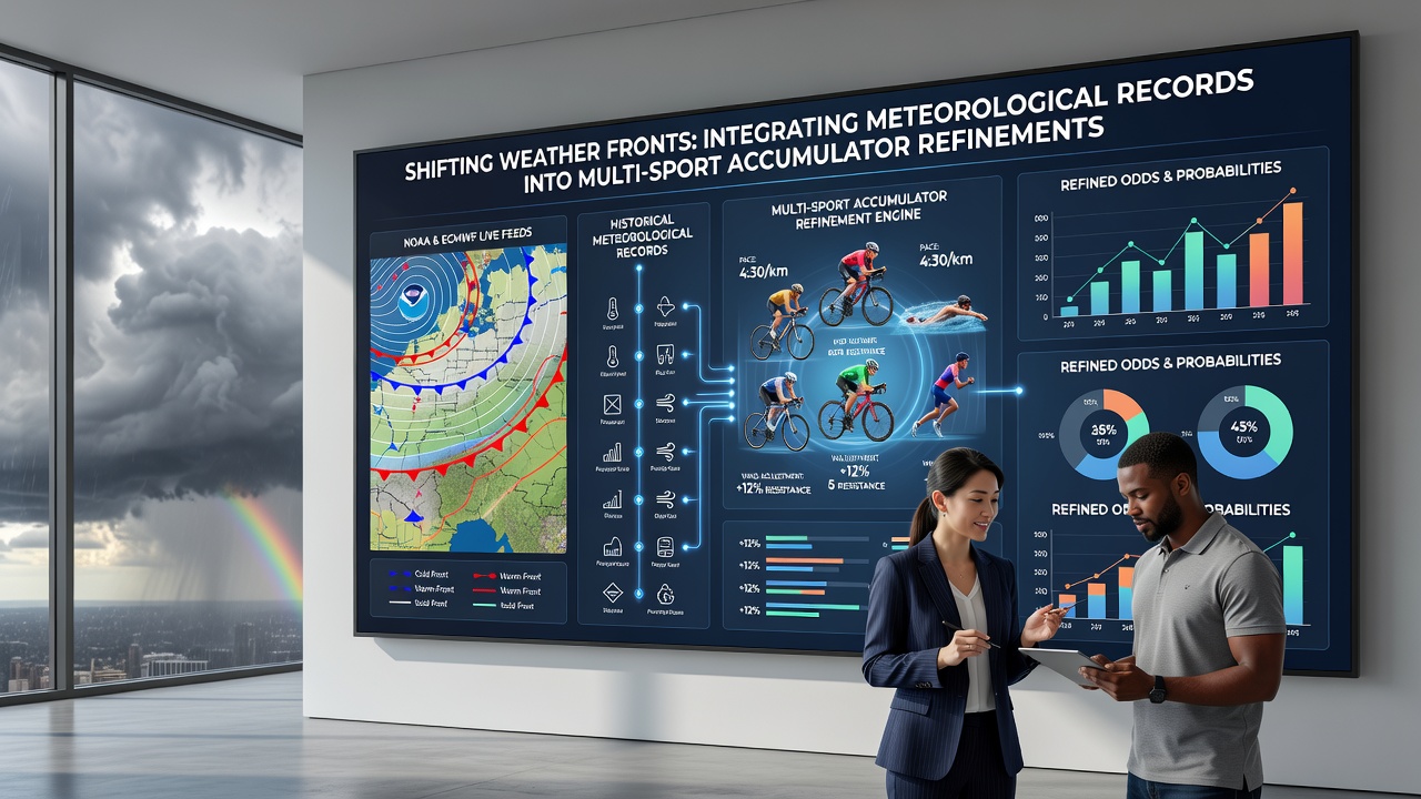 Integrated weather and betting data visualization for multi-sport accumulators